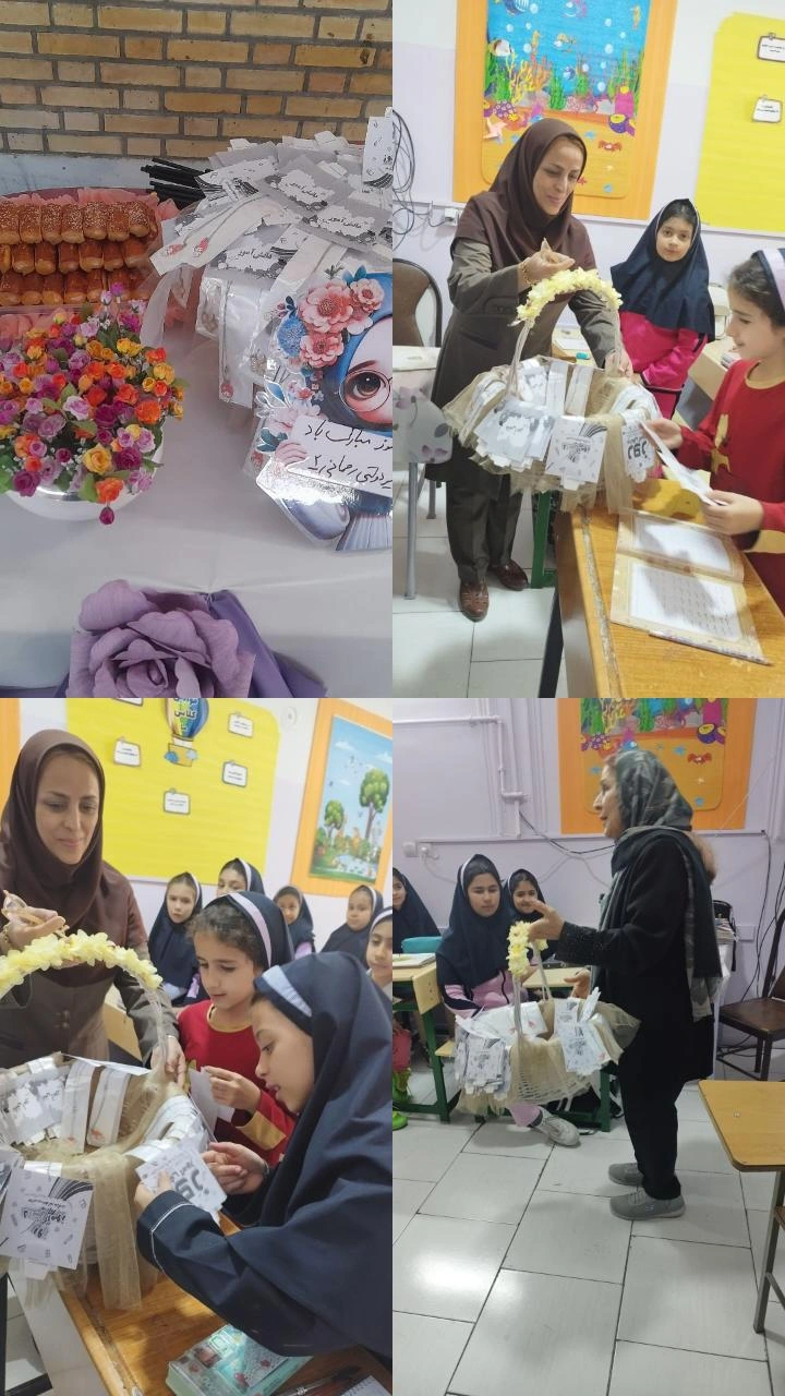 دادن هدیه به دانش آموزان